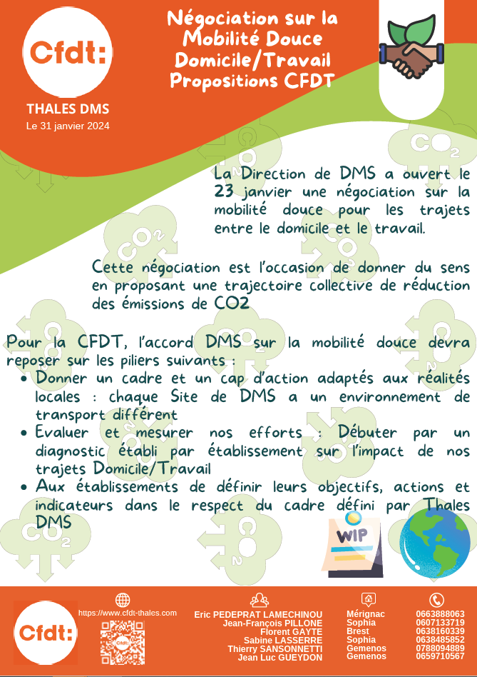 Thales DMS - Compte Rendu de la Réunion de négociation Mobilité Douce #2 du 21 Mai 2024
