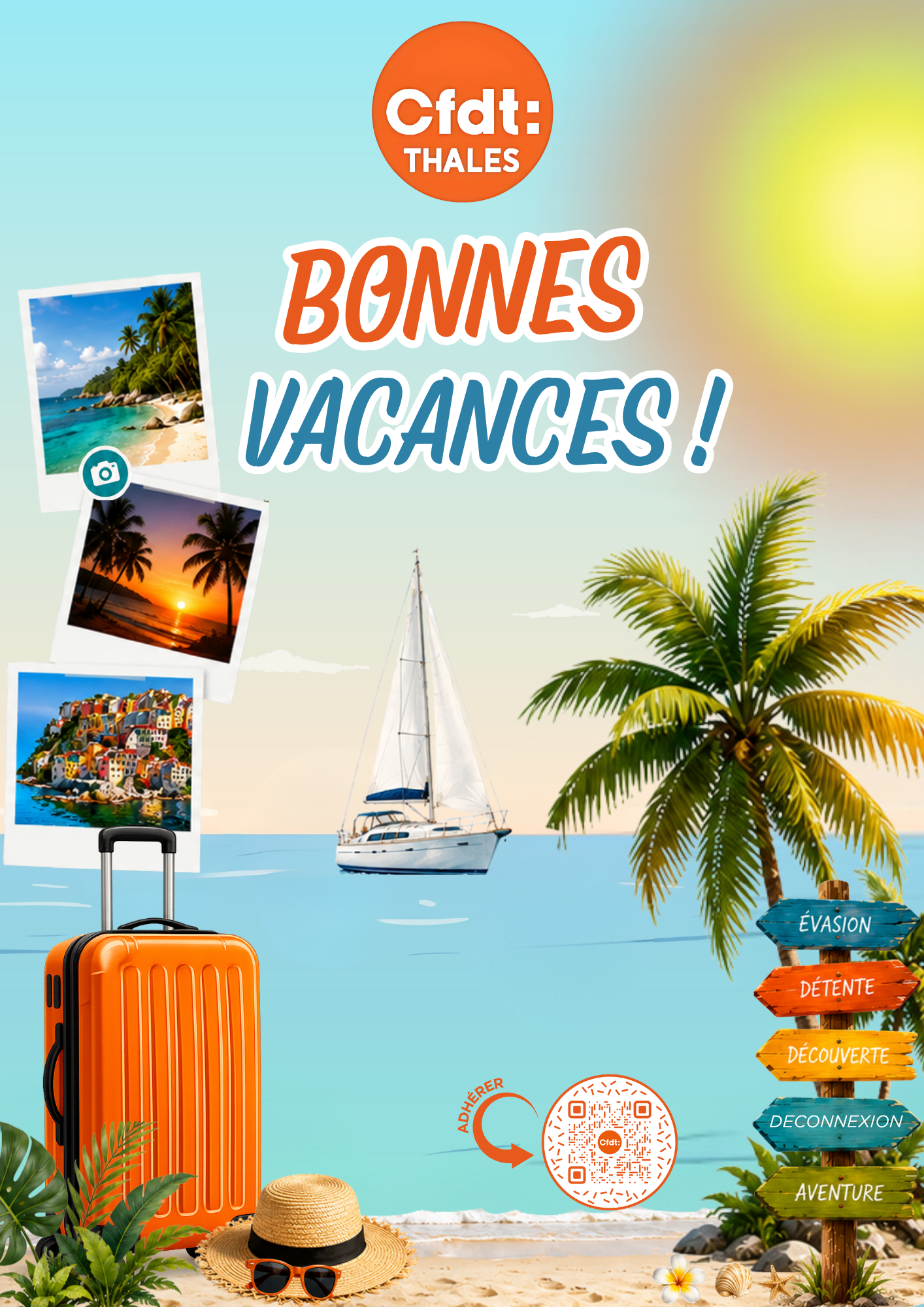 La CFDT Thales vous souhaite de bonnes vacances